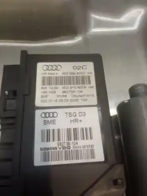 Автозапчасти б/у регулятор стекла заднего левого за audi a8 (4e2) 4.0 v8 32v tdi biturbo cat (ase) ссылки oem iam 4e0959801c  