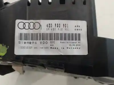 Автозапчастина б/у панель інструментів для audi a8 (4e2) 4.0 v8 32v tdi biturbo cat (ase) посилання на oem iam 4e0920901  