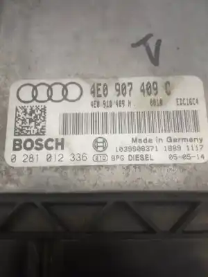 Автозапчастина б/у перевір блоку управління для audi a8 (4e2) 4.0 v8 32v tdi biturbo cat (ase) посилання на oem iam 4e907409c  0281012336