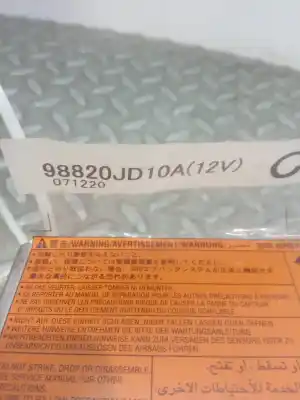 Second-hand car spare part airbag control unit for nissan qashqai / qashqai +2 i (j10, nj10, jj10e) 1.5 dci oem iam references 98820jd10a  98820jd10a