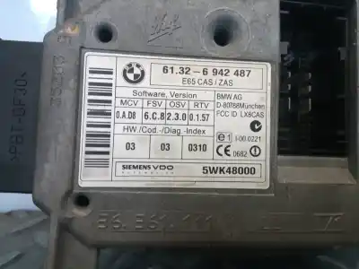 Second-hand car spare part ignition switch for bmw serie 7 (e65/e66) 3.0 turbodiesel cat oem iam references 61326942487  