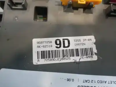 Second-hand car spare part fuse box unit for chevrolet aveo 1.2 cat oem iam references 95977258  