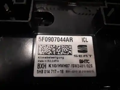 Pièce détachée automobile d'occasion commande de climatisation / chauffage pour seat ateca (kh7) 2.0 tdi références oem iam 5f0907044ar  