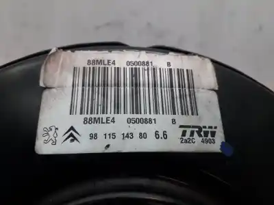 Second-hand car spare part brake servo for citroen c4 cactus 1.6 bluehdi 100 oem iam references 9811514380  