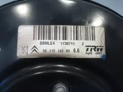 Автозапчасти б/у тормозной серво за citroen c3 / c3 origin iii (sx) 1.2 vti 82 ссылки oem iam 9811514380  88mle4