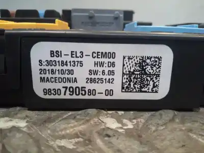 Second-hand car spare part fuse box unit for citroen c3 / c3 origin iii (sx) 1.2 vti 82 oem iam references 983079058000  