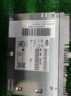 Second-hand car spare part audio system / radio cd for citroen c4 cactus 1.2 thp 110 oem iam references 9818613880  
