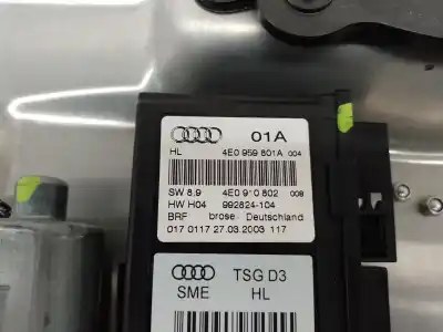 Автозапчасти б/у регулятор стекла заднего левого за audi a8 (4e2) 3.7 quattro ссылки oem iam 4e0839849  