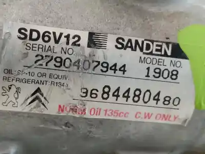 Second-hand car spare part air conditioning compressor for citroen c2 cool oem iam references 9684480480  