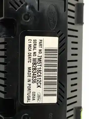 Peça sobressalente para automóvel em segunda mão comando de sofagem (chauffage / ar condicionado) por ford kuga (cbv) titanium s 4x4 referências oem iam 7m5t18c612ck  
