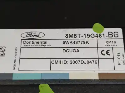 Second-hand car spare part ecu engine control for ford kuga (cbv) titanium s 4x4 oem iam references 8m5t19g481  
