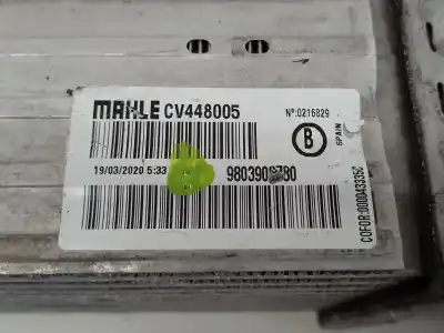 Second-hand car spare part intercooler for citroen c-elysée shine oem iam references 9803900780  