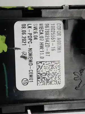 Pièce détachée automobile d'occasion commande de lève vitre avant gauche pour citroen c3 aircross c-series références oem iam 1002555116  