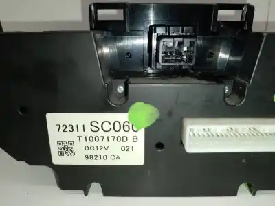 Peça sobressalente para automóvel em segunda mão comando de sofagem (chauffage / ar condicionado) por subaru forester s12 executive referências oem iam 72311sc060  t1007170db