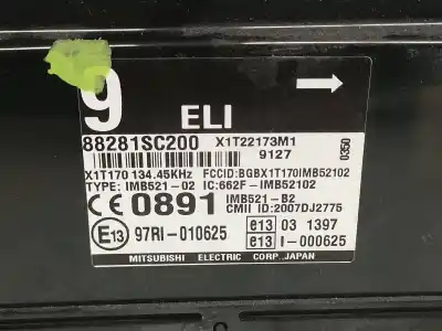 Second-hand car spare part ecu engine control for subaru forester s12 executive oem iam references 97ri010625  88281sc200