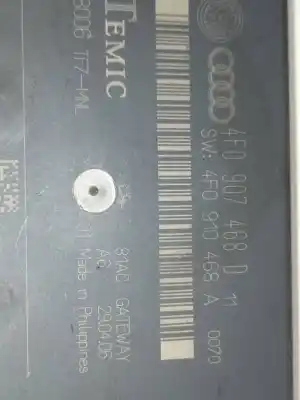 Second-hand car spare part electronic module for audi a6 berlina (4f2) 2.4 oem iam references 4f0907468d  