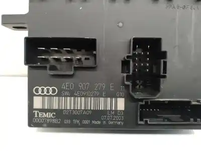 Автозапчастина б/у модуль комфорт для audi a8 (4e2) 4.0 v8 32v tdi biturbo cat (ase) посилання на oem iam 4e0907279e  