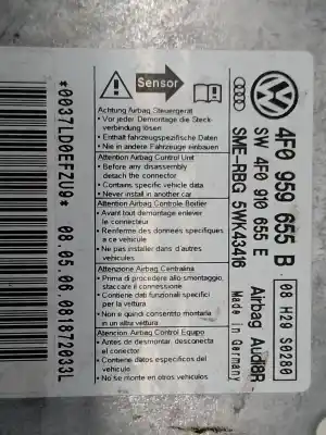 Peça sobressalente para automóvel em segunda mão centralina de airbag por audi a6 berlina (4f2) 2.4 referências oem iam 4f0959655b  
