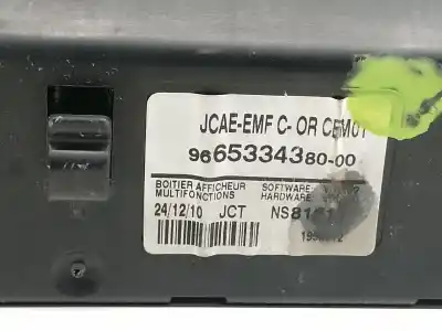 Second-hand car spare part multifunction display for peugeot 508 access oem iam references 966533438000  