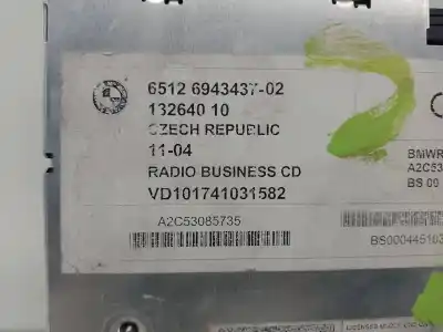 Peça sobressalente para automóvel em segunda mão sistema de áudio / rádio cd por bmw x3 (e83) 3.0d referências oem iam a2c53085735  