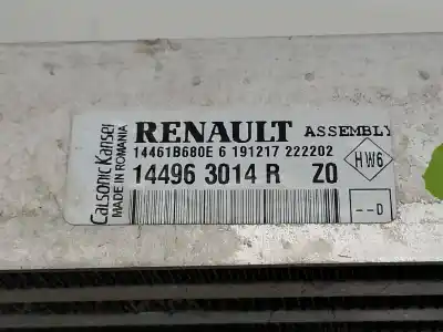 Peça sobressalente para automóvel em segunda mão intercooler por dacia sandero ambiance referências oem iam 144963014  
