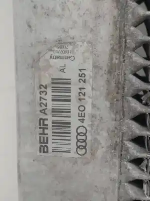 Автозапчастина б/у водяний радіатор для audi a8 (4e2) 4.0 v8 32v tdi biturbo cat (ase) посилання на oem iam 4e0121251g  