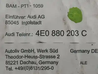 Автозапчастина б/у передня права подушка безопасности для audi a8 (4e2) 4.0 v8 32v tdi biturbo cat (ase) посилання на oem iam 4e0880203c  