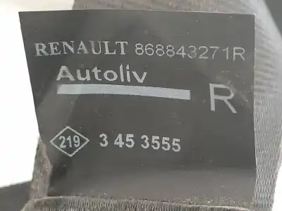 Автозапчастина б/у передній правий ремін безпеки для dacia dokker essential посилання на oem iam 868843271r  