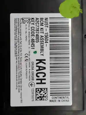 Peça sobressalente para automóvel em segunda mão caixa de fusíveis e relés por ford ranger raptor (tra) e-4wd doble cabina referências oem iam nu5t15604  