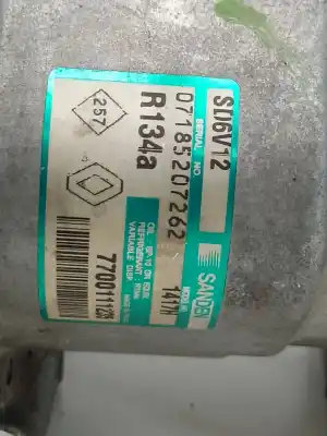 Pezzo di ricambio per auto di seconda mano compressore aria condizionata per renault kangoo (f/kc0) alize 75 cv / 55 kw riferimenti oem iam sd6v121417h  7700111235
