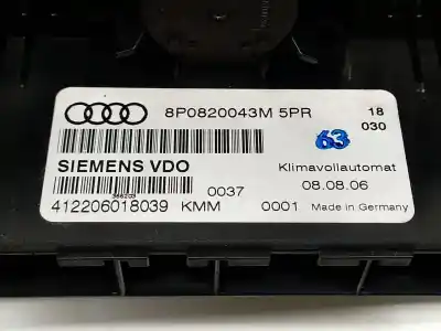 Pezzo di ricambio per auto di seconda mano controllo climatico per audi a3 (8p) 1.8 16v tfsi riferimenti oem iam 8p0820043m  