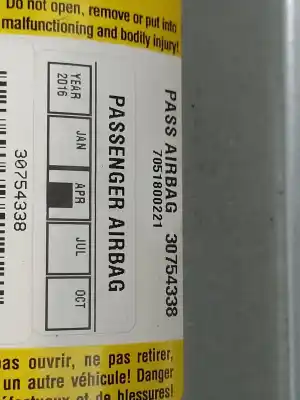 Peça sobressalente para automóvel em segunda mão kit airbag por volvo xc90 2.4 turbodiesel cat referências oem iam 30754338 30754302 0285001654