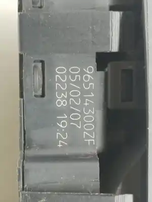 Second-hand car spare part Left Front Power Window Switch for CITROEN C5 BERLINA 2.0 16V CAT (RFJ / EW10A) OEM IAM references 96514300ZF 96514300ZF 96514300ZF