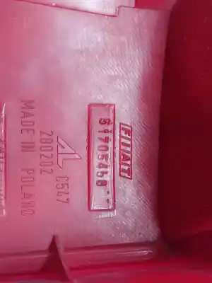 Second-hand car spare part Right Tailgate Light for FIAT PANDA (169) 3 PUERTAS OEM IAM references 51705458 51705458 51705458