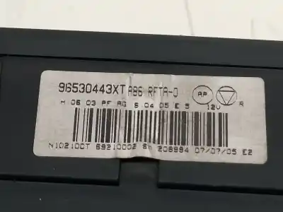 Peça sobressalente para automóvel em segunda mão comando de sofagem (chauffage / ar condicionado) por citroen c3 1.4 16v referências oem iam 96530443xt 96530443xt 96530443xt