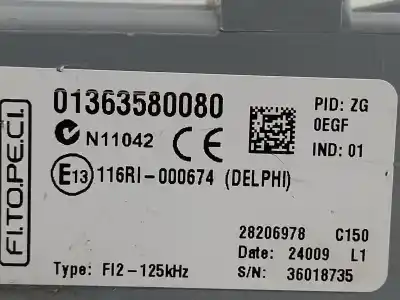 Peça sobressalente para automóvel em segunda mão caixa de fusíveis e relés por peugeot bipper * referências oem iam 01363580080 01363580080 01363580080