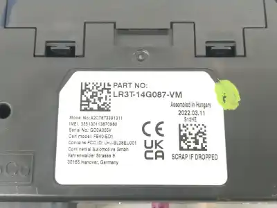 İkinci el araba yedek parçası elektronik modül için ford tourneo custom v362 autobús (f3) 1.0 ecoboost phev oem iam referansları lr3t14g087vm lr3t14g087vm lr3t14g087vm