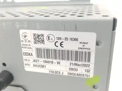 Piesă de schimb auto la mâna a doua sistem audio / cd radio casetofon pentru ford tourneo custom v362 autobús (f3) 1.0 ecoboost phev referințe oem iam jk2t18k810ve jk2t18k810ve jk2t18k810ve