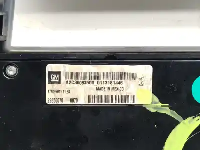 Peça sobressalente para automóvel em segunda mão comando de sofagem (chauffage / ar condicionado) por opel ampera (r12) ev 150 referências oem iam 22850070 22850070 22850070