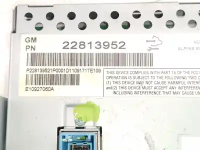 Second-hand car spare part multifunction display for opel ampera (r12) ev 150 oem iam references 22813952 22813952 22813952