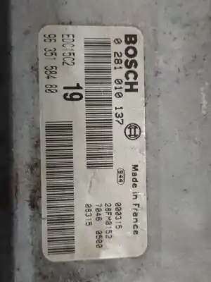Pièce détachée automobile d'occasion Boitier De Commande Moteur pour CITROEN XSARA PICASSO CITROEN XSARA PICASSO HDI 110FAP LX PLUS Références OEM IAM 0281010137 9635158480 