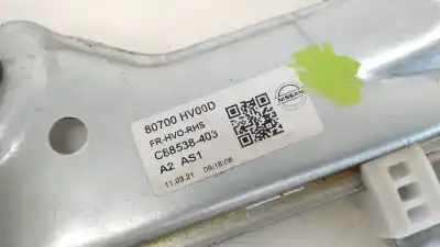 Автозапчастина б/у регулятор переднього правого скла для nissan qashqai ii suv (j11, j11_) 1.3 dig-t посилання на oem iam 80700hv00d 80700hv00d 80700hv00d