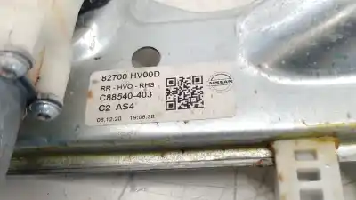 Автозапчастина б/у регулятор скла заднього правого для nissan qashqai ii suv (j11, j11_) 1.3 dig-t посилання на oem iam 82700hv00d 82700hv00d 82700hv00d