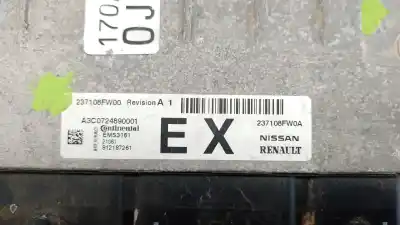 Автозапчастина б/у перевір блоку управління для nissan qashqai ii suv (j11, j11_) 1.3 dig-t посилання на oem iam 237108fw00 237108fw00 237108fw00