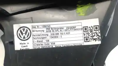 Автозапчасти б/у подушка безопасности задняя правая за volkswagen arteon (3h7, 3h8) 2.0 tdi ссылки oem iam 3g8885702e 3g8885702e 3g8885702e