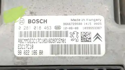 Автозапчастина б/у перевір блоку управління для citroen c-elysee (dd_) 1.6 hdi 92 посилання на oem iam 9666729580 9666729580 9666729580