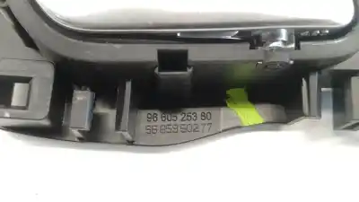 Автозапчастина б/у внутрішня задня права ручка для citroen c-elysee (dd_) 1.6 hdi 92 посилання на oem iam 9660525380 9660525380 9660525380