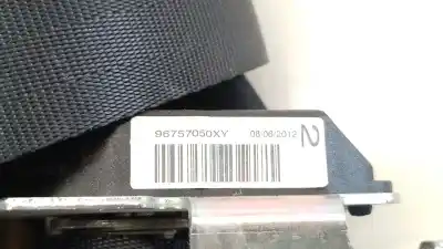 Автозапчастина б/у задній правий ремін безпеки для citroen c-elysee (dd_) 1.6 hdi 92 посилання на oem iam 96757050xy 96757050xy 96757050xy