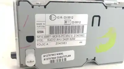 Peça sobressalente para automóvel em segunda mão sistema de áudio / rádio cd por ford fiesta vi (cb1, ccn) 1.5 tdci referências oem iam am5t18c815pg am5t18c815pg am5t18c815pg