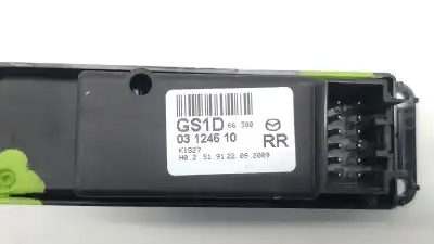 Peça sobressalente para automóvel em segunda mão botão / interruptor elevador vidro traseiro direito por mazda 6 hatchback (gh) 1.8 mzr referências oem iam gs1d03124610 gs1d03124610 gs1d03124610